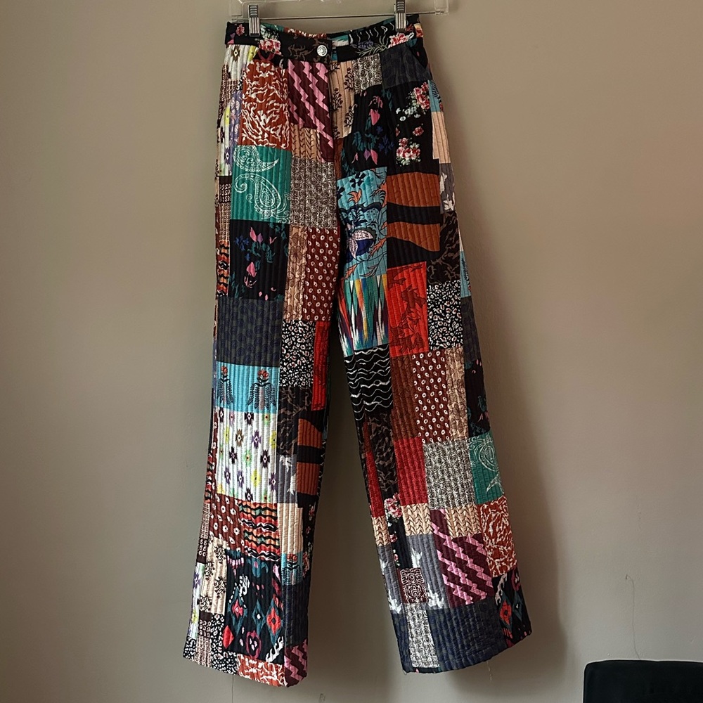 Akira Quilted Patchwork Pants